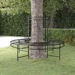 Créez un auvent naturel d'ombre tout en ajoutant un regard riche autour de votre arbre préféré avec ce banc tour d'arbre rond ...