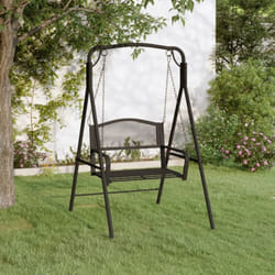 Vidaxl - Balancelle 124 cm Noir Acier
