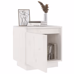 VidaXL 813307 Table de nuit et table de chevet Blanc - Vue supplémentaire 4