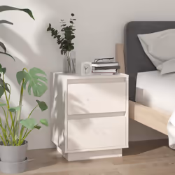 VidaXL 813317 Table de nuit et table de chevet Blanc