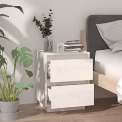 VidaXL 813317 Table de nuit et table de chevet Blanc