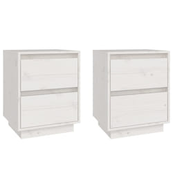 VidaXL 813318 Table de nuit et table de chevet Blanc