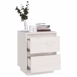 VidaXL 813318 Table de nuit et table de chevet Blanc - Vue supplémentaire 5