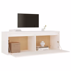 VidaXL 813467 étagères Pin Blanc - Vue supplémentaire 4