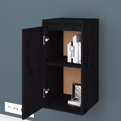 VidaXL 813494 étagères Pin Noir - Vue supplémentaire 4
