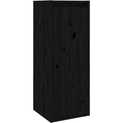 Vidaxl - Armoire murale noir 30x30x80 cm Bois de pin massif