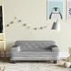 vidaXL Armoires murales 2 pcs Gris 30x30x100 cm Bois de pin massif