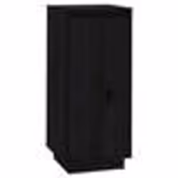 vidaXL Armoire à chaussures Noir 35x35x80 cm Bois de pin massif - TU