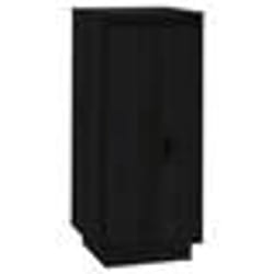 vidaXL Armoire à chaussures Noir 35x35x80 cm Bois de pin massif - TU