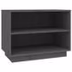 vidaXL Armoire à chaussures Gris 60x34x45 cm Bois de pin massif - TU