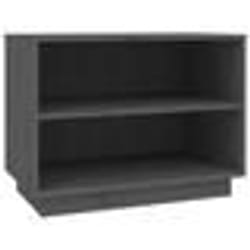 vidaXL Armoire à chaussures Gris 60x34x45 cm Bois de pin massif - TU