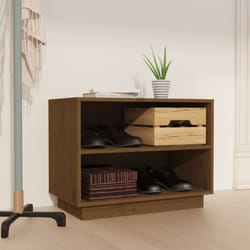 Vidaxl - Armoire à chaussures Marron miel 60x34x45 cm Bois de pin massif