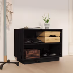 Ce meuble à chaussures en bois constitue une solution de rangement idéale pour votre collection de chaussures préférées. Ce m ...