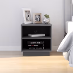 VidaXL 813329 Table de nuit et table de chevet Gris
