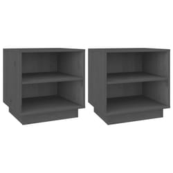 VidaXL 813330 Table de nuit et table de chevet Gris