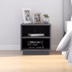VidaXL 813330 Table de nuit et table de chevet Gris