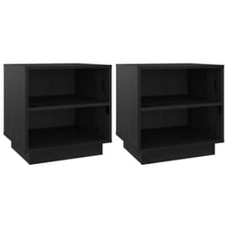 VidaXL 813334 Table de nuit et table de chevet Noir