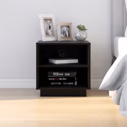VidaXL 813334 Table de nuit et table de chevet Noir