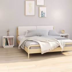 VidaXL 813338 Table de nuit et table de chevet Blanc