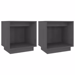 VidaXL 813340, Gris, Bois de pin, 400 mm, 300 mm, 400 mm, 2 pièce(s)