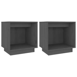 VidaXL 813340 Table de nuit et table de chevet Gris