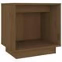 vidaXL Table de chevet Marron miel 40x30x40 cm Bois de pin solide - TU