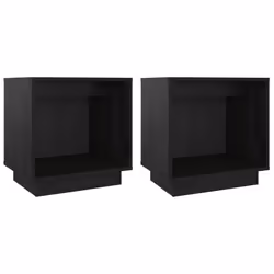 VidaXL 813344, Noir, Bois de pin, 400 mm, 300 mm, 400 mm, 2 pièce(s)