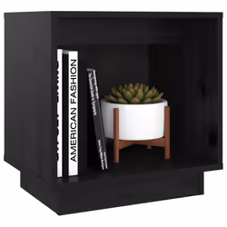VidaXL 813344 Table de nuit et table de chevet Noir - Vue supplémentaire 4