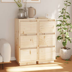 Vidaxl - Buffets 2 pcs 32x34x75 cm Bois massif de pin