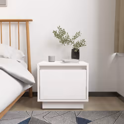 VidaXL 813397 Table de nuit et table de chevet Blanc