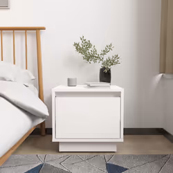VidaXL 813398 Table de nuit et table de chevet Blanc