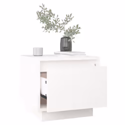 VidaXL 813398 Table de nuit et table de chevet Blanc - Vue supplémentaire 4