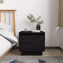 VidaXL 813404 Table de nuit et table de chevet Noir