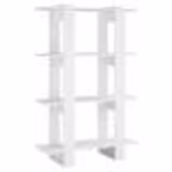 vidaXL Bibliothèque/Séparateur de pièce Blanc 80x30x123,5 cm