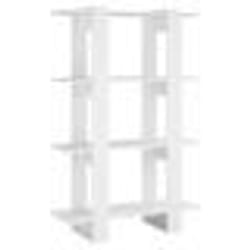 vidaXL Bibliothèque/Séparateur de pièce Blanc 80x30x123,5 cm