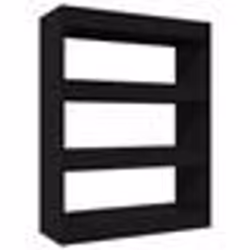 vidaXL Bibliothèque/Cloison Noir 80x30x103 cm Bois d'ingénierie