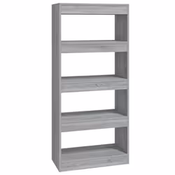 VidaXL 813606, Gris, Chêne, Bois, Bois, 600 mm, 300 mm, 1350 mm