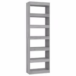 VidaXL 813612, Gris, Chêne, Bois, Bois, 600 mm, 300 mm, 1980 mm