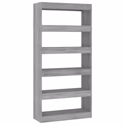 VidaXL 813624, Gris, Chêne, Bois, Bois, 800 mm, 300 mm, 1660 mm