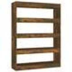 vidaXL Bibliothèque/Séparateur de pièce chêne fumé 100x30x135 cm