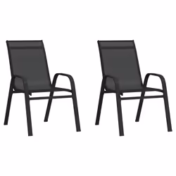 VidaXL 318777, Terrace, Tissu, Acier, Noir, 550 mm, 650 mm, 890 mm