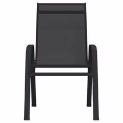 VidaXL 318777 chaise d'extérieur Terrace Tissu, Acier Noir