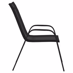 VidaXL 318777 chaise d'extérieur Terrace Tissu, Acier Noir - Vue supplémentaire 4