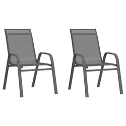 VidaXL 318778 chaise d'extérieur Terrace Tissu, Acier Gris