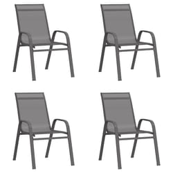 VidaXL 318781 chaise d'extérieur Terrace Tissu, Acier Gris