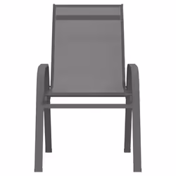 VidaXL 318781 chaise d'extérieur Terrace Tissu, Acier Gris