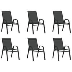 VidaXL 318783 chaise d'extérieur Terrace Tissu, Acier Noir