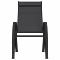 VidaXL 318783 chaise d'extérieur Terrace Tissu, Acier Noir