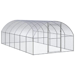 vidaXL Poulailler 3x6x2 m Galvanisé