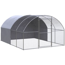 Poulailler d'extérieur 3x4x2 m Acier galvanisé - Vidaxl